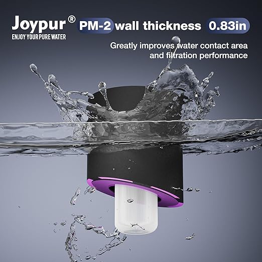 1.5G Gravity-fed Water Filter System - NSF/ANSI 42&372 Certified 18/8 Stainless Steel Countertop Water Filtration System - Water Level Window, Reduce 99.9% of Chlorine, for Camping, RVs