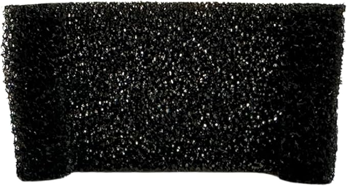 6 NISPIRA Charcoal Water Filters with Black Spongy Replacements for Kastty Whisper Quiet 2.2L/ 74 pz, Deeipet, IPettie Kamino 3L/101oz Cat Dog Water Fountain Dispenser | 5 mm Diameter