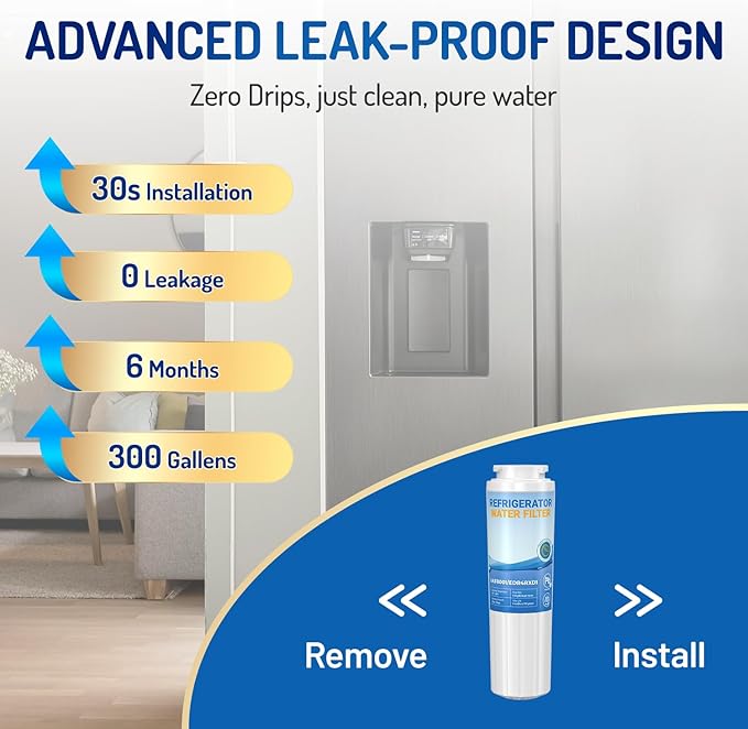 3pack UKF8001 Replacement for whirlpool Filter 4 - Edr4rxd1 Water Filter fit for Filter 4,whr4rxd1,4396395,UKF8001AXX-200,krfc300ess01 wrf555sdfz16 wrx735sdhz00, wrx735sdhz02,Hdx Fmm-2 |Zypxsyxgb