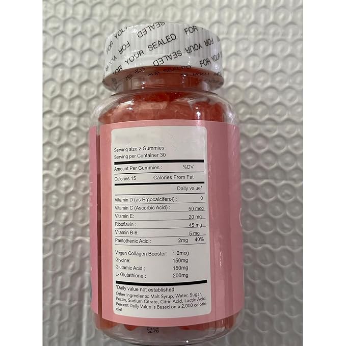 Glutathione Collagen Glow, Glutathione Collagen Glow Gummies, Collagen Gummies for Women Skin Care,Korean Collagen Gummies to Rejuvenate Your Skin (1PC)