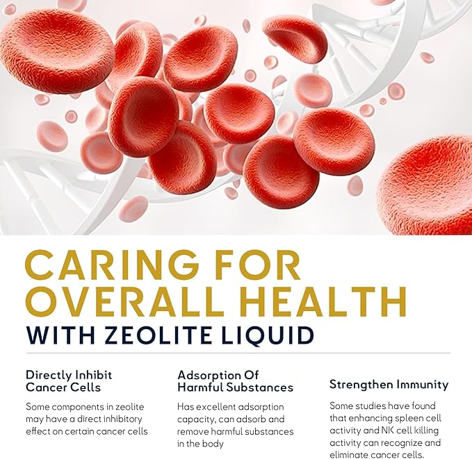 BLUEGALA Zeolite Detox for Kids and Adults, Effective Heavy Metal Detox, Zeolite Drops with Organic Chlorella, Supports Digestive and Immune Health, 60 ml