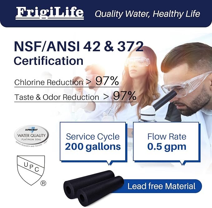 Refrigerator Water Filter Compatible with Frigidaire EPTWFU01, EWF02, Pure Source Ultra II, 1PACK