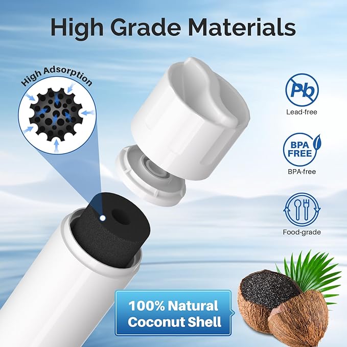 ICEPURE RWF5200A Water Filter Compatible for XWF (NOT Compatible for XWFE), WR17X30702, GE French Doors and Side-by-Side Refrigerators GDE25, GFE26, GYE18, GBE21, GDE21, GNE21, GFE24 Genuine 3PACK