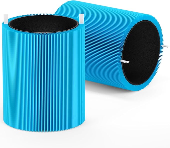 Leemone Blue Pure 411 Series AllergenBlock Filter Compatible with Blueair Blue Pure 411, 411 Auto, 411+ Air Purifier, 2 Pack