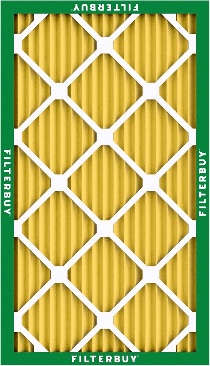 Filterbuy 8x24x1 Air Filter MERV 11 (MPR 1200) Allergen Defense Replacement (5-Pack), Electrostatic Pleated HVAC AC Furnace Filters, Made in USA (Actual Size: 8.00 x 24.00 x 0.75)