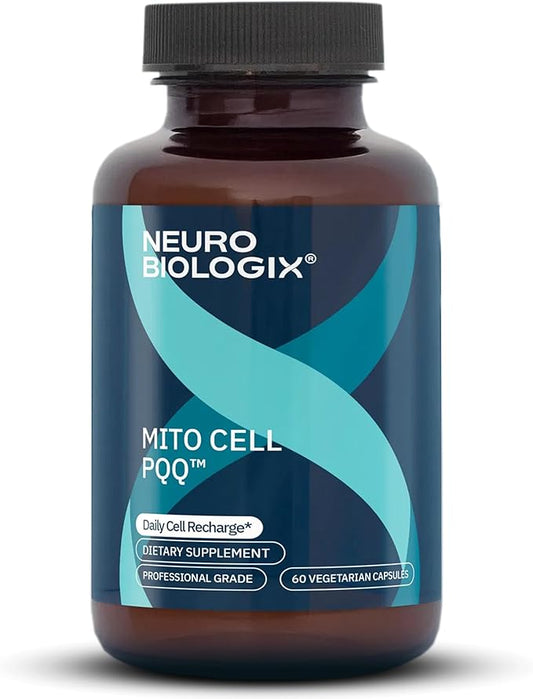 Mito Cell PQQ Supplement for Optimal Mitochondrial Support - Pyrroloquinoline Quinone Supplement to Promote Enhanced Energy & Performance & Cognitive Function - with CoQ10, NADH, Vitamin C & More