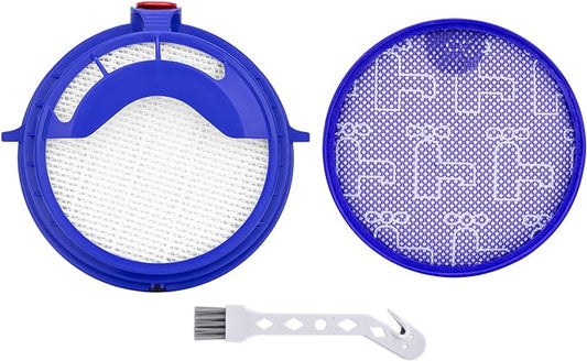 Filter Kits repalcement for Dyson dc25 vacuum Ball filters, Includes 1Pcs 919171-02 Washable Pre Motor Filter and 1Pcs 916188-05 Hepa filter, Fits DC-25 Models