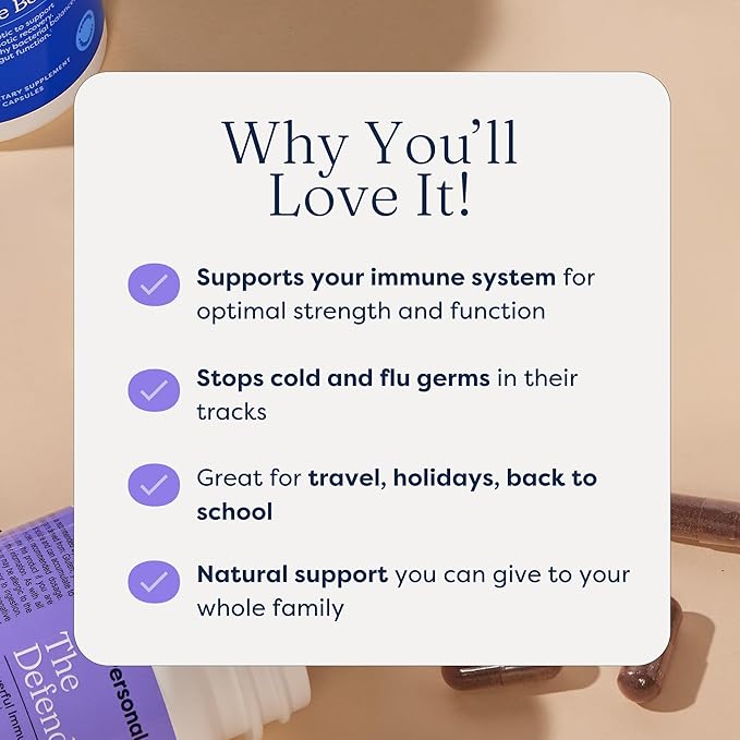 The Defender - Powerful Immune Defense with Vitamin A, C, and Botanical Extracts Elderberry, Echinacea, and More for Boosting Immune System with Natural Ingredients