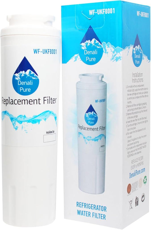 2-Pack Replacement for for KitchenAid KFCS22EVMS3 Refrigerator Water Filter - Compatible with with KitchenAid 4396395 Fridge Water Filter Cartridge