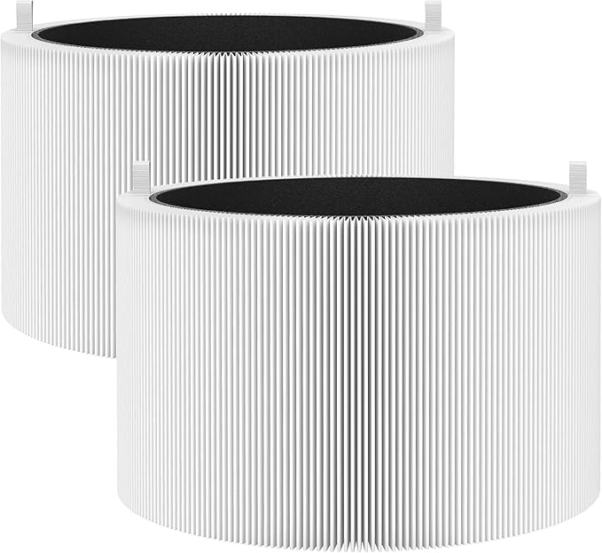 211i Max Replacement Filter Compatible with BLUEAIR Blue Pure 211i Max Air Purifier, Premium Filter & Activated Carbon Replacement Filter Compared part #F2MAX 2pack