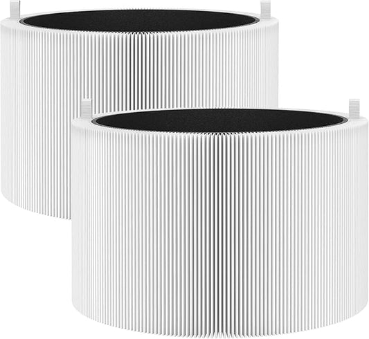 211i Max Replacement Filter Compatible with BLUEAIR Blue Pure 211i Max Air Purifier, Premium Filter & Activated Carbon Replacement Filter Compared part #F2MAX 2pack
