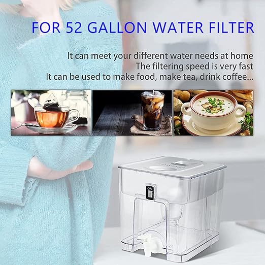 Standard Water Filter, Standard Replacement Filters for Pitchers and Dispensers, BPA Free, 1 Count