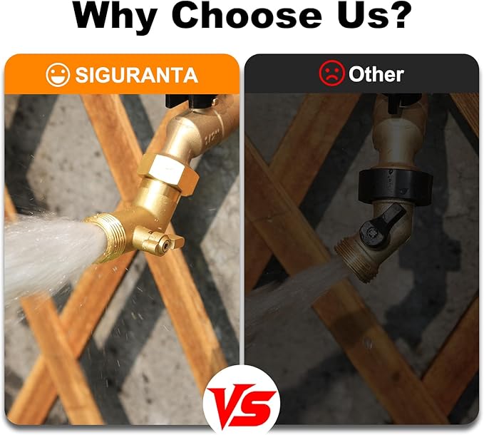 Garden Hose Angle Valve 45 Degree Brass Extender Solid 3/4 Inch Hose Elbow with Switch Adapter (45° switch elbow 4PSC)