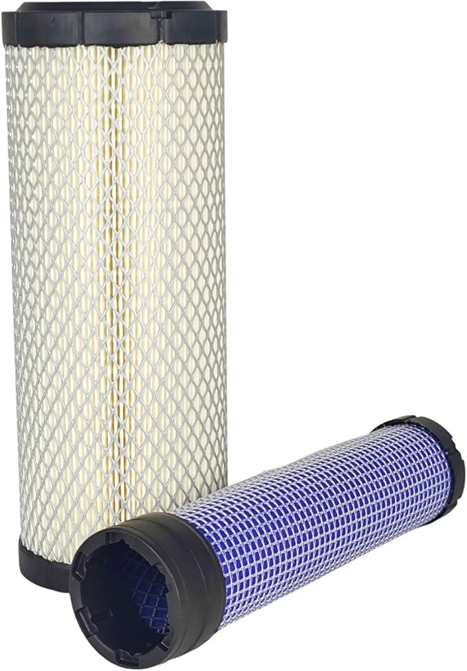2X Outer Inner Air Filter Kit TA040-93230 TA040-93220 Compatible with Kubota L2500 L2800 L2900DT L3130 L3240 L3400 L4630 L4330 P821575 P822858 Compatible with Kawasaki 11013-7020 11013-7019