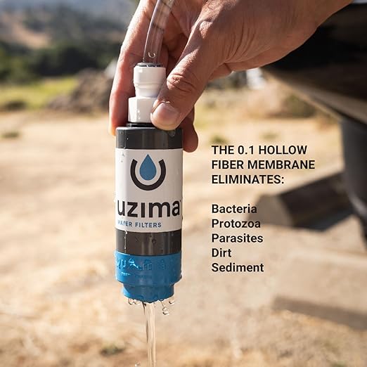 UZ-1 Water Filter Cartridge Replacement for UZ-BP Backpack System and UZ-2 Gravity Water Filtration System- Use as Standalone or as a Gravity Fed Filter Replacement