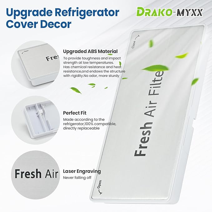 2026 Upgraded ADQ75493301 Refrigerator Air Filter Cover Replacement, Fresh Air Filter Cover, Compatible with LG Refrigerator Models, Replacement LRMVS3006S, LRMDS3006S, LRMVC2306S, LRMDC2306D
