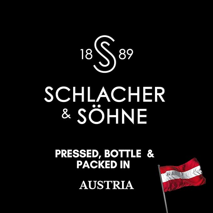 Schlacher & Söhne Styrian Pumpkin Seed Oil: 100% Pure, Cold Pressed, Non GMO, Gluten Free, Vegan, May Helps in Hair Growth, Made in Austria - 100 ml, 3.3 FL OZ (2 Pack)