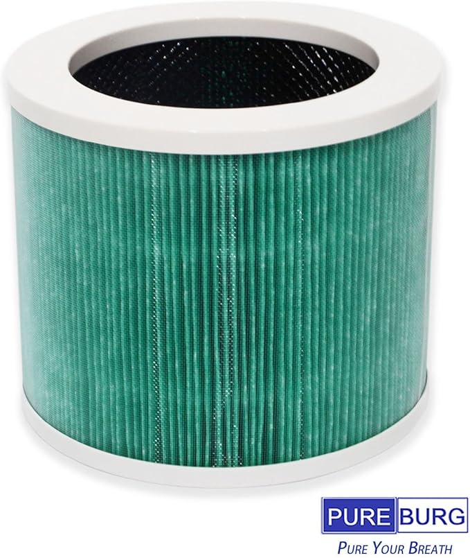 PUREBURG HY1800 Replacement Filter Compatible with MORENTO, CHIVALZ & FETIONS ZQA Series (ZBQ-2000B/C) Air Purifier,2-Pack H13 True HEPA 4-Stage Filtration