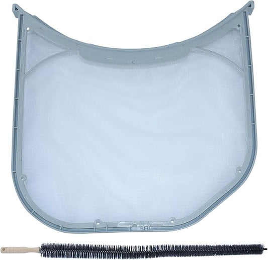GELASKA ADQ56656401 Dryer Lint Filter Upgraded Stainless Steel Mesh Screen with Dryer Vent Cleaner Brush Replaces ADQ56656401, ADQ566564, AP4457244, 1462822, AH3531962, EA3531962, PS3531962