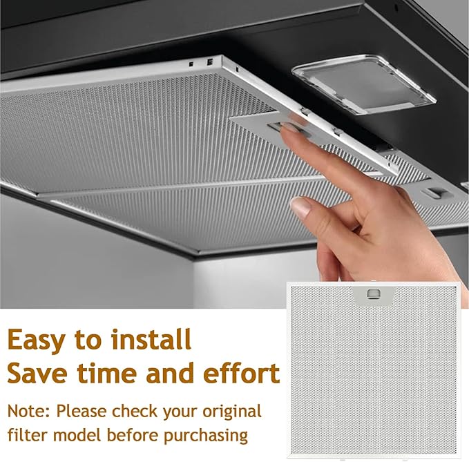 2 Pack WB02X24872 Range Hood Grease Filter Compatible with GE JVW5301EJ1ES JVW53011SJ1SS JVW5301BJ1TS JVW5301FJ1DS JVW5301EJ2ES