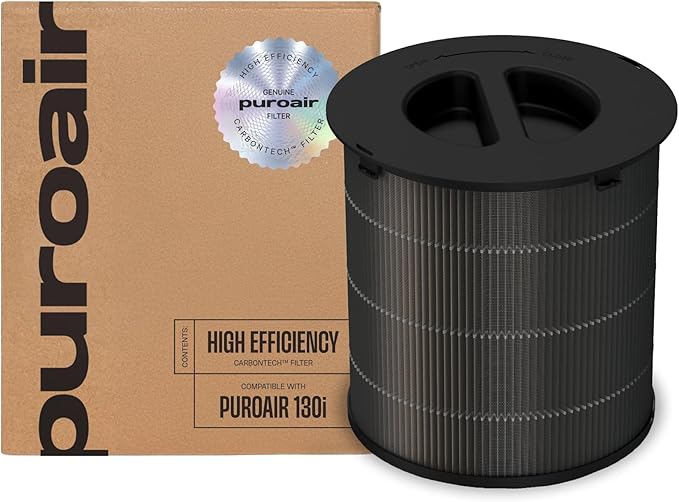 PuroAir 130i Replacement Filter - Filters up to 99.9% of Smoke, Pollen, Dust and Common Household Pollutants - Air Filter Replacement for PuroAir 130i Air Purifier