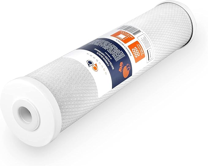 Aquaboon 5 Micron 20 x 4.5 Water Filter Cartridges Set of 2, Whole House Water Filter Replacements for 2-Stage Sediment & Chlorine, Odors Reduction
