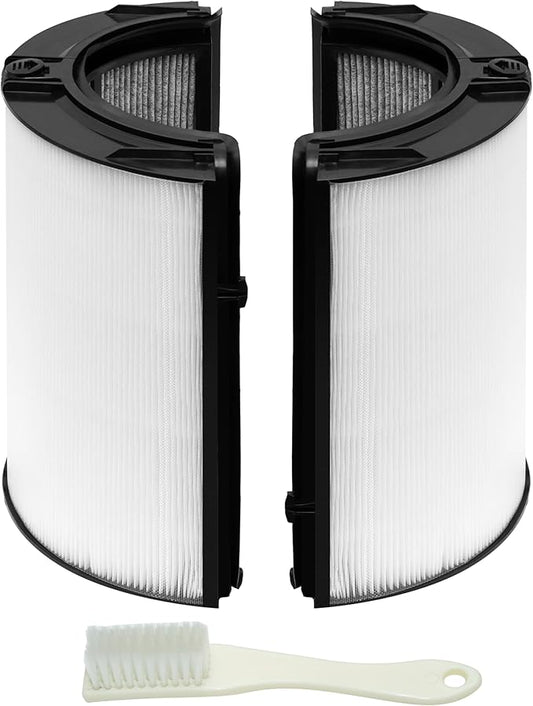 360° Combi Glass True HEPA + Carbon TP07 Filter Replacement, Compatible with Dyson TP07 TP10 TP06 HP06 TP04 HP04 PH02 PH01 PH03 PH04 HP09 TP09 HP07 HP10 Air Purifier, Part No. 970341-01