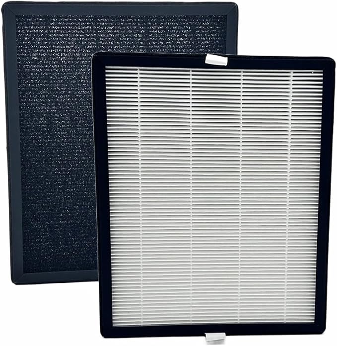 Replacement True HEPA Filters Compatible with PARTU Air Purifier BS-10, 3-Stage Filtration High-efficiency Activated carbon, 2-Pack