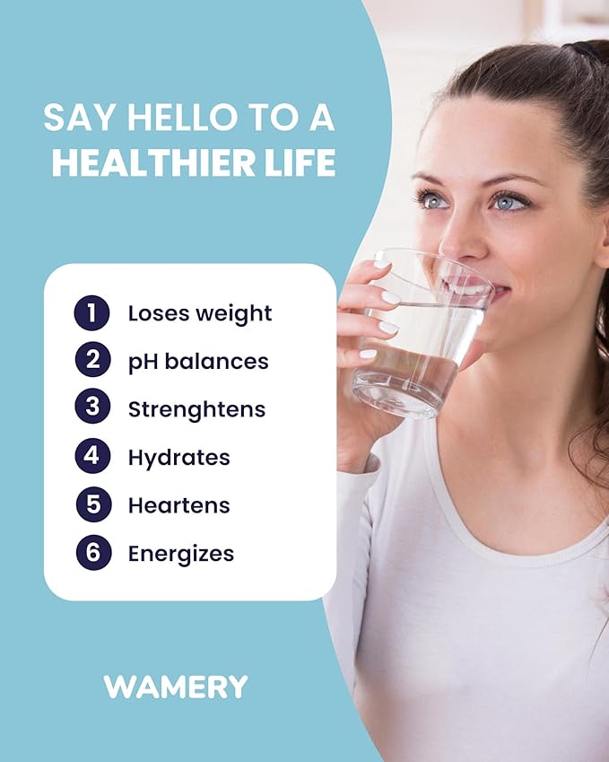 Wamery Alkaline Refrigerator Water Filter Replacement - Model LT1000P/PC/PCS (ADQ747935), 6-Month/200-Gallon Life, Twist-In Tool-Free Install, IAPMO to NSF/ANSI 42, Leak-Free Seal, 1 Pack