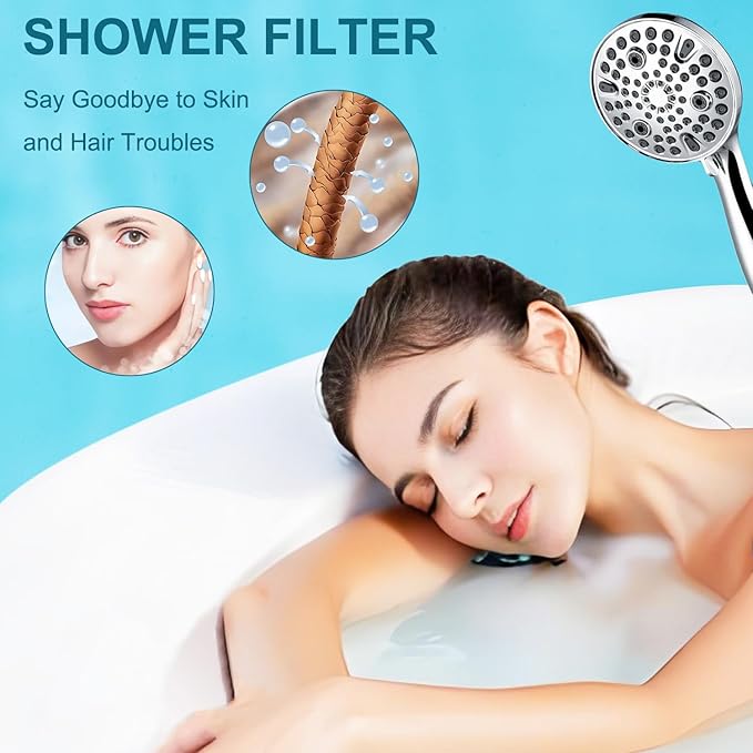 Shower Head Filter Replacement Cartridge for MakeFit Filtered Shower Head with Handheld Combo-SSJ731/SW9730 (2PACK)