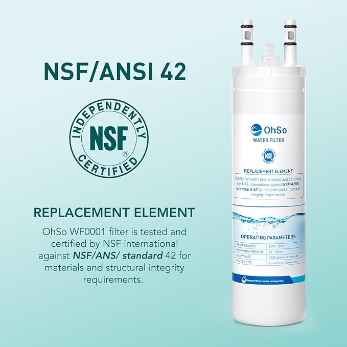 Replacement Water Filter for Frigidaire WF3CB, Pure Source 3, Compatible with WF425, 706465, 242086201, 242086203, 242294501, 242069601, 242294501, 242017800, AP4567491, Height 9 Inch, Pack of 3