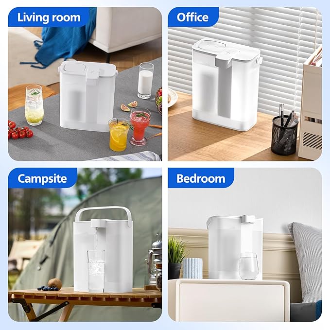 PHILIPS Water Filter Pitcher, Rechargeable Water Dispenser, Water Purifier Filter for Fridge Door, 1 Filter for 3 Months/60gal, Reduces 46 impurities 99.8% of Lead NSF/ANSI 42&53&372, 12-Cup, ADD5902