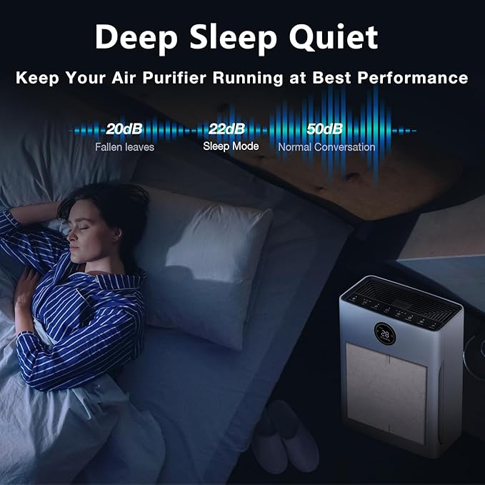 2 Pack PR1 Replacement Filter, Compatible with MOOKA PR1 Air Purifier, H13 True HEPA Filter for Home Large Room, Removes Pollen Dander Smoke Pet Hair Dust (includes 6pcs Washable Pre Filter)