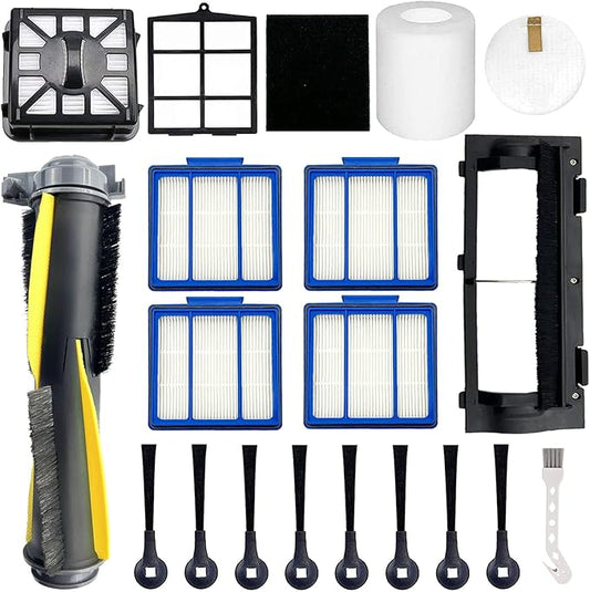 Replacement Part for Shark IQ R101AE RV1001AE AV912S AV1010AE RV1000 AV970 AV993 AV1002AE,1 Main Brush,1 Roller Brush Cover,4 Filter,8 Side Brushes,1 Pre Filter,1 Filter&1 Pre-Motor Foam&Felt Filter
