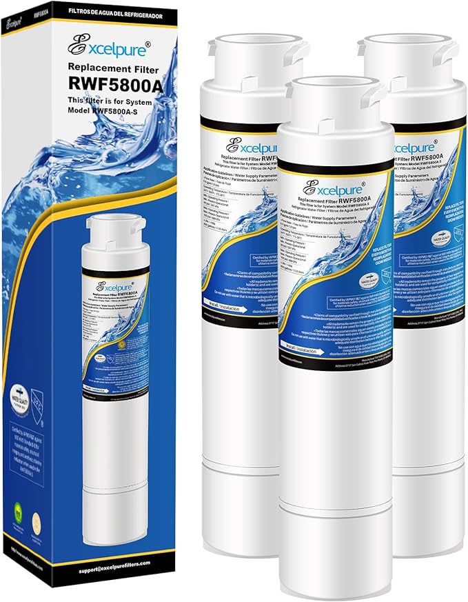 Refrigerator Water Filter, Compatible with Frigidaire EPTWFU01, EWF02, Pure Source Ultra II, 3PACK