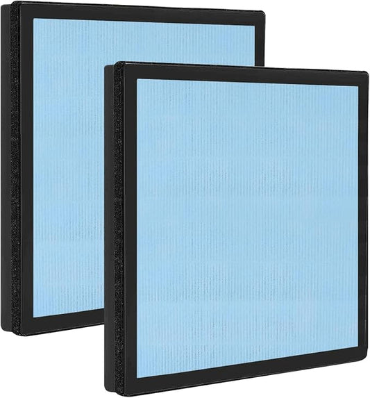 2 Pack HEPA 550 Filter, HEPA& Activated Carbon Filter Replacement Compatible with AlorAir CleanShield HEPA 550 Air Scrubber (17.2＂×15.3＂×2＂)