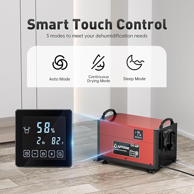 110 Pints Commercial Dehumidifiers for Crawl Spaces & Basement,Under House,Warehouse & Job Sites, Crawl Space Dehumidifier with Drain Hose, Remote Control, Auto Defrost, Humidity Control, CSA Listed