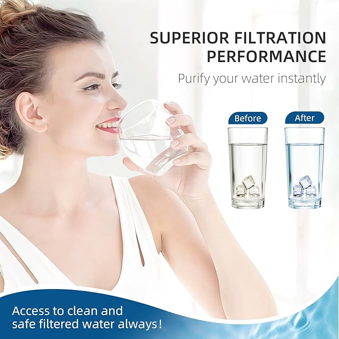 WF3CB Water Filter Replacement, Compatible with Frigidaire WF3CB, Pure Source 3, 706465, 242069601, 242086201, WF425 (3 Pack)