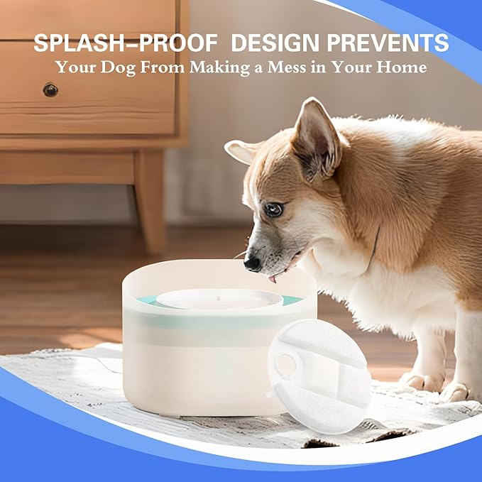 8 Pack Replacement Filters for Petlibro Dog Water Bowl Dispenser, Compatible with Capsule Fountain PLWF008, 4 Month Supply Water Filter Cartridges & Pre-Filter Sponges