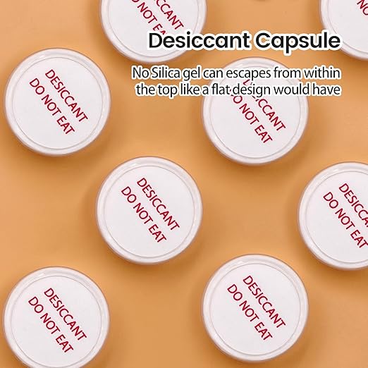 3 Gram 2000 Pack Desiccant Packs Food Grade,Silica Gel Capsule with Indicating Silica Gel Beads (Orange to White), Moisture Absorber Packets Silica Gel Packets