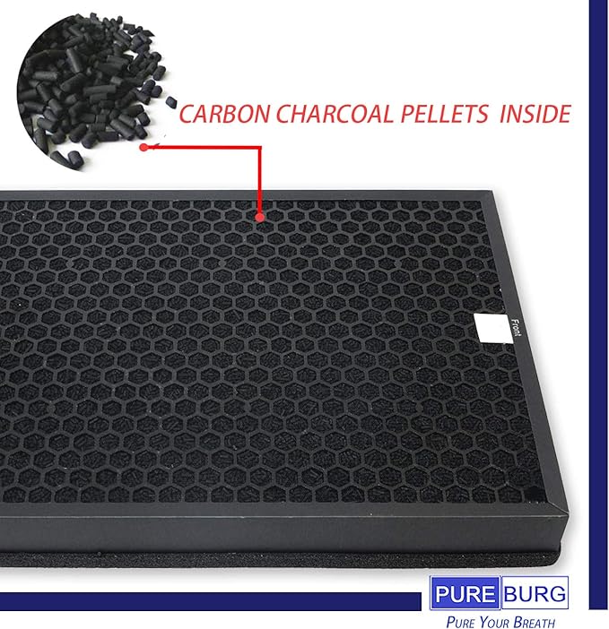 PUREBURG Replacement Filter Set Compatible with Coway Airmega 300 300S Air Purifier,H13 HEPA Activated Carbon MAX2 3-Stage Filtration