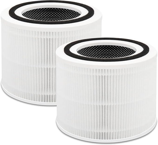 240 Replacement Filter Compatible with Puroair 240 Air Filter, 3-in-1 High Efficienoy Filten with Activated Carbon Filter for 99.97% Air Particles, Smoke and Odor, 2 Pack