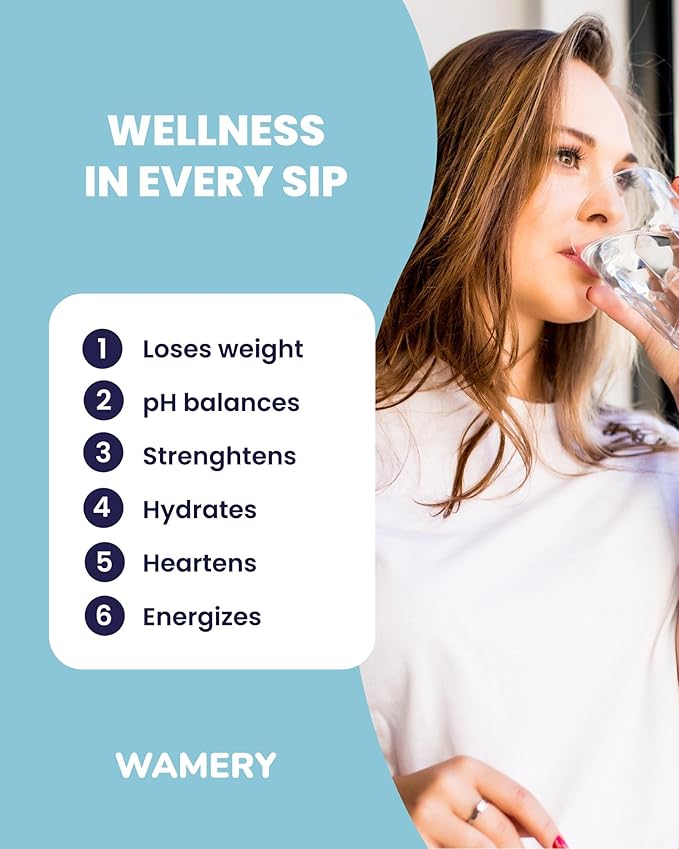 Wamery Alkaline Refrigerator Water Filter Replacement - Model ULTRAWF, 6-Month/300-Gallon Life, Twist-In Tool-Free Install, IAPMO to NSF/ANSI 42, Leak-Free Seal, BPA-Free Housing, 1 Pack