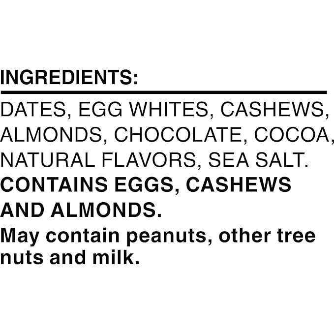 RXBAR Protein Bars, 12g Protein, Gluten Free Snacks, Chocolate Sea Salt (6 Boxes, 30 Bars)