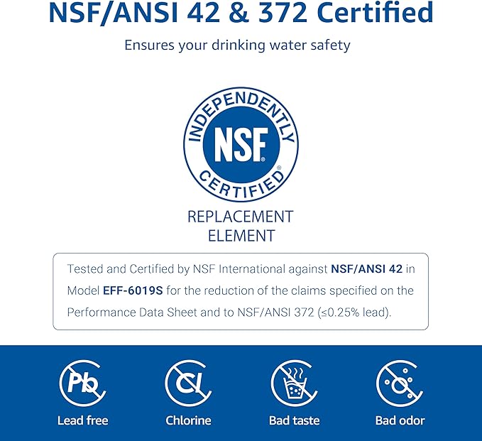 Overbest Replacement for GE® RPWFE, RPWF (Built-in CHIP) Refrigerator Water Filter,Compatible with GFE28GYNFS, GFE28GELDS, 3 Filters