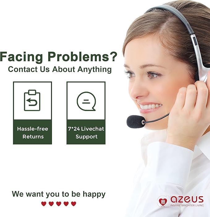 AZEUS Air Purifier for Home Pets Hair Dust in Bedroom Up Top 843 ft² H13 True HEPA Filter, 25db Filtration System Cleaner Odor Eliminators, Ozone Free, Remove 99.97% Dust Smoke VOCs