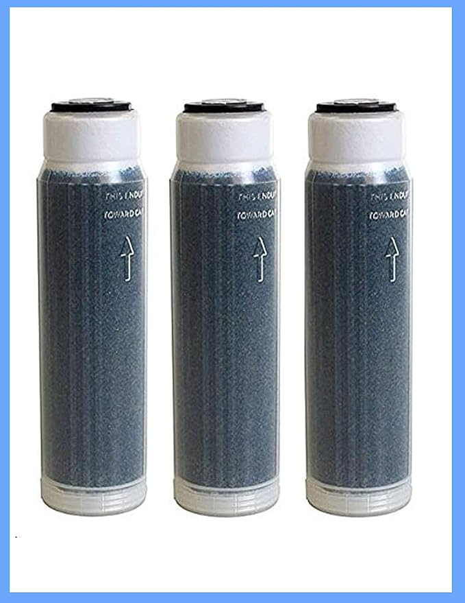 CFS – 3 Pack 10" Color Indicating Mixed Bed DI Resin Cartridge Filled with Resintech MBD-30-NG Nuclear Grade Mixed Bed Resin Compatible with Aquatic Life Reverse Osmosis Deionization (RODI) Models