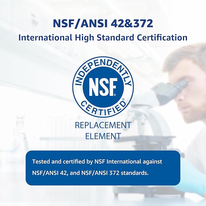 Overbest NSF Certified Water Filter, Replacement for Pur® Faucet Water Filter, Pur®PLUS Faucet Model FM-2500V, FM-3700, PFM150W, PFM350V, PFM400H, PFM450S, Pur-0A1 (Pack of 6)