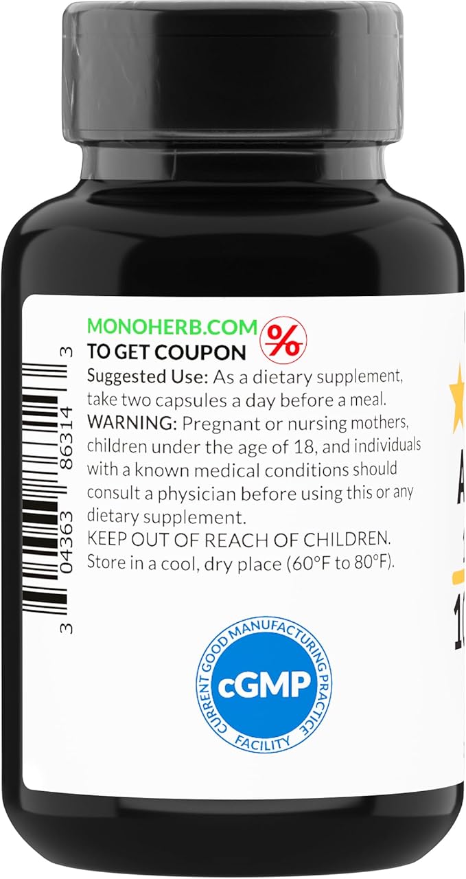 Ashitaba Extract 1000 mg - 90 Vegetarian Capsules