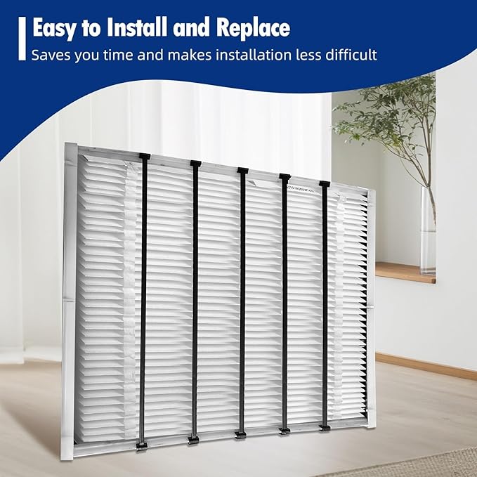 401 Replacement Filter Compatible with AprilAire 2400, Space-Gard 2400 Whole-House Air Purifier, MERV-10 Furnace Filter, 16x25x6 Air Filter, 2 Pack